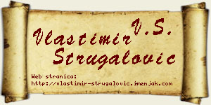 Vlastimir Strugalović vizit kartica